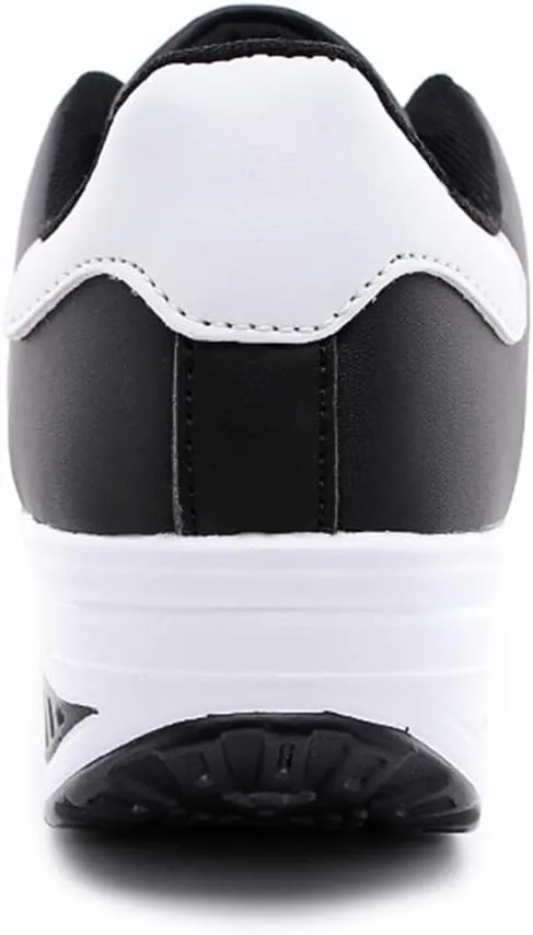 Womens Black Slip On Sneakers Size 8.5 Zapatos para Mujer Antideslizante De Trabajo Womens Shoes Casual Fall Wide Width Black Fashion Womens High Platform Sneakers Zapato Antiderrapante para Mujer