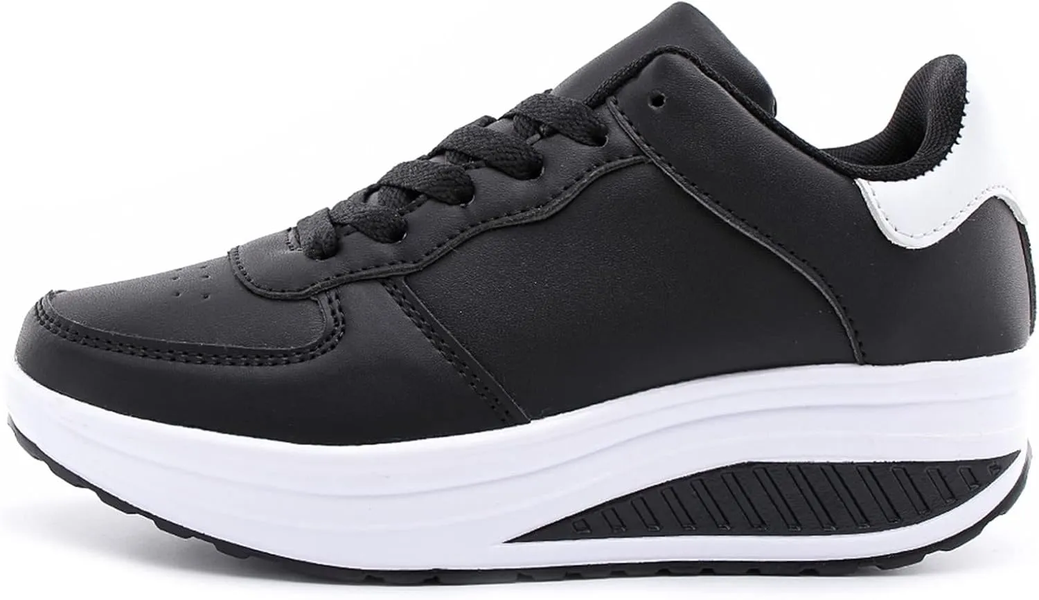 Womens Black Slip On Sneakers Size 8.5 Zapatos para Mujer Antideslizante De Trabajo Womens Shoes Casual Fall Wide Width Black Fashion Womens High Platform Sneakers Zapato Antiderrapante para Mujer
