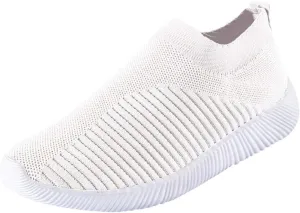 Women's Canvas Casual Shoes Dating Platform Slip-On High Top Sneakers Womens Work Shoes Business Casual Flat Loafers for Women Platform Sneakers