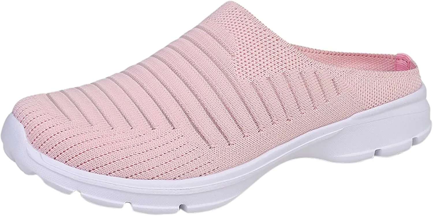 Women's Casual Slip on Half Shoes Breathable Non Slip Work Shoes Women Casual Men's Shoes Casual Fashion Sneakers Platform Tennis Shoe Loafers Casual Slip On