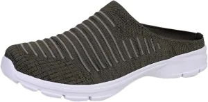 Women's Casual Slip on Half Shoes Breathable Running Shoes for Women Mesh Breathable Casual Dress Shoes White Platform Sneakers White Tennis Shoe Casual Loafers