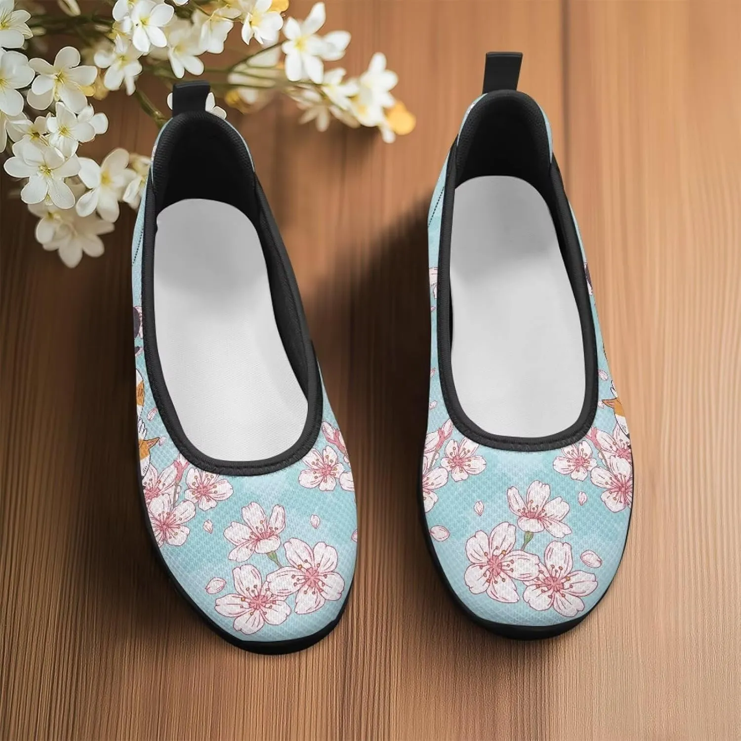 Womens Comfort Mesh Loafers Classic Slip-Ons Casual Bussiness Shoes Lightweight Walking Flats Everyday Work Shoes Black Sole