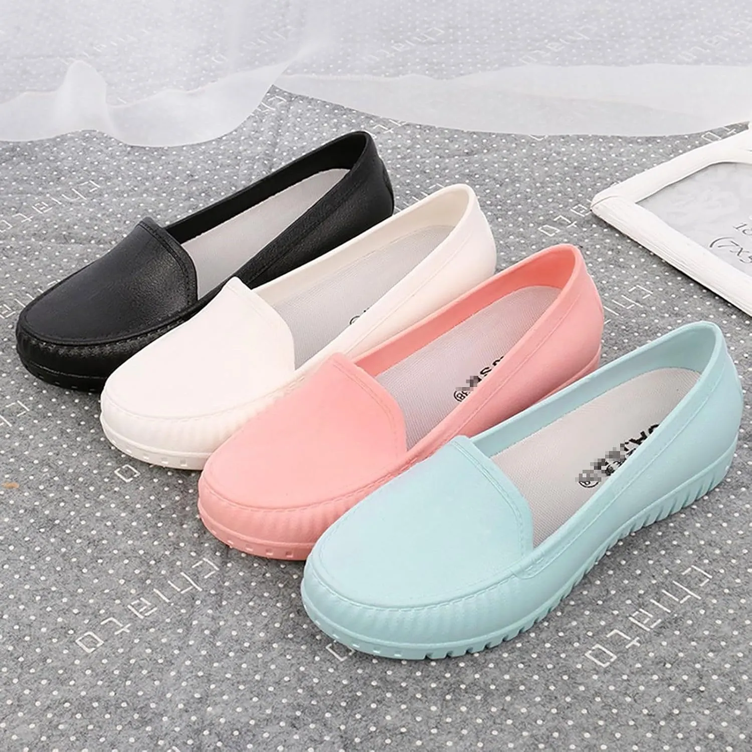 Women's Comfortable Leather Orthopedic Slip-On Loafers, Soft Walking & Driving Shoes, Business & Work Shoes for Women, White, One Size