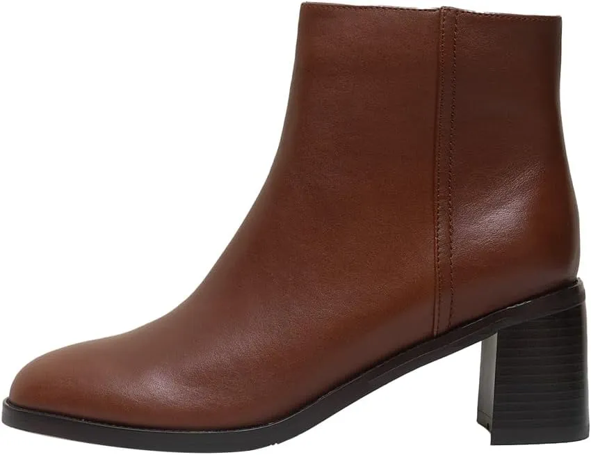 Women's Dress Heels Leather Ankle Boots
