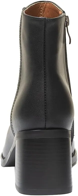Women's Dress Heels Leather Ankle Boots