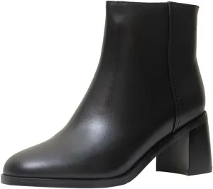 Women's Dress Heels Leather Ankle Boots