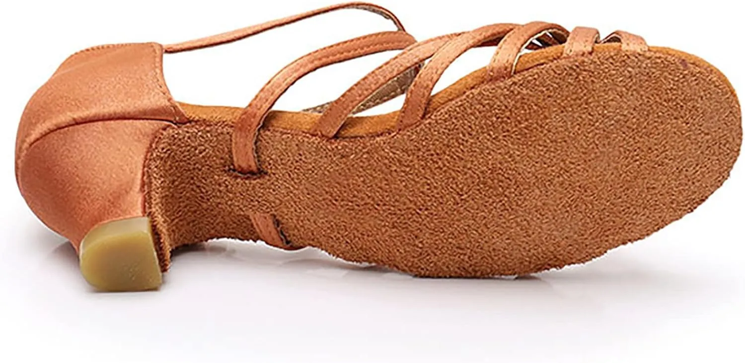 Women's Fashionable Soft Sole Comfortable Non Slip Latin Dance Shoes Shoes Women Low Heels, 6.5