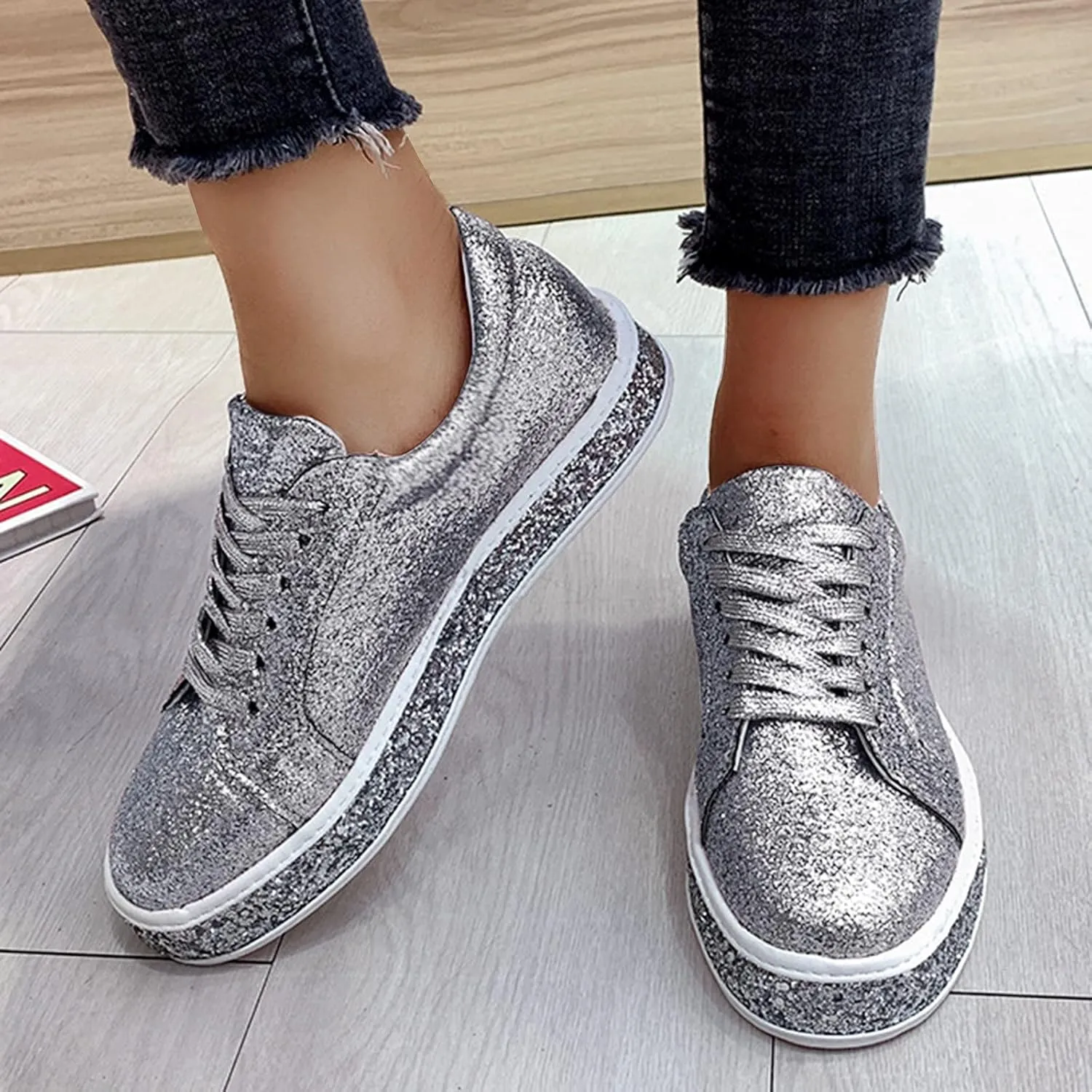Womens Gold Platform Sneakers Size 11 Slip On Sneakers Women Wide Winter Black Shoes Women Slip On Wedges White Fashion Sneakers Women Arch Support Zapatos para Entrenar De Mujer Gym