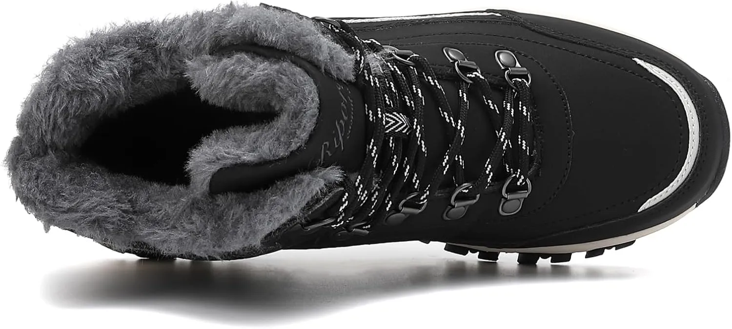 Womens Hiking Snow Boots Winter Boots Comfortable Warm Fur Shoes for Outdoor