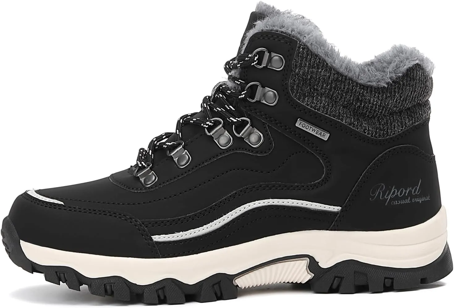 Womens Hiking Snow Boots Winter Boots Comfortable Warm Fur Shoes for Outdoor
