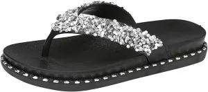 Women's Lace up Loafers Summer Women's Fashion Flat Sandals are Suitable for Beach Home and Outdoor Wear