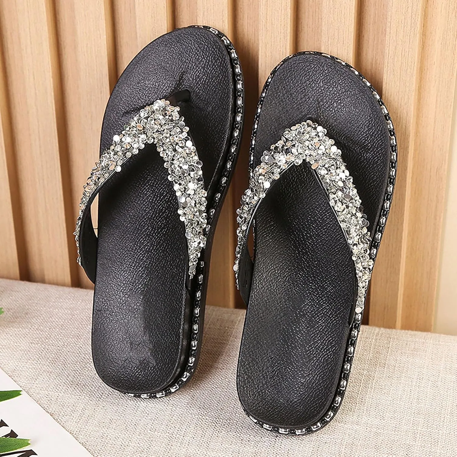 Women's Lace up Loafers Summer Women's Fashion Flat Sandals are Suitable for Beach Home and Outdoor Wear