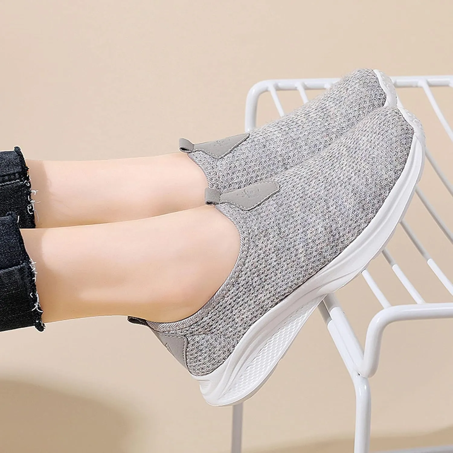 Women's Lightweight Slip On Walking Running Shoes Mens Dress Shoes Winter Casual Shoes Slip On Women Shoes Sneakers Red Tennis Shoe Casual Loafers
