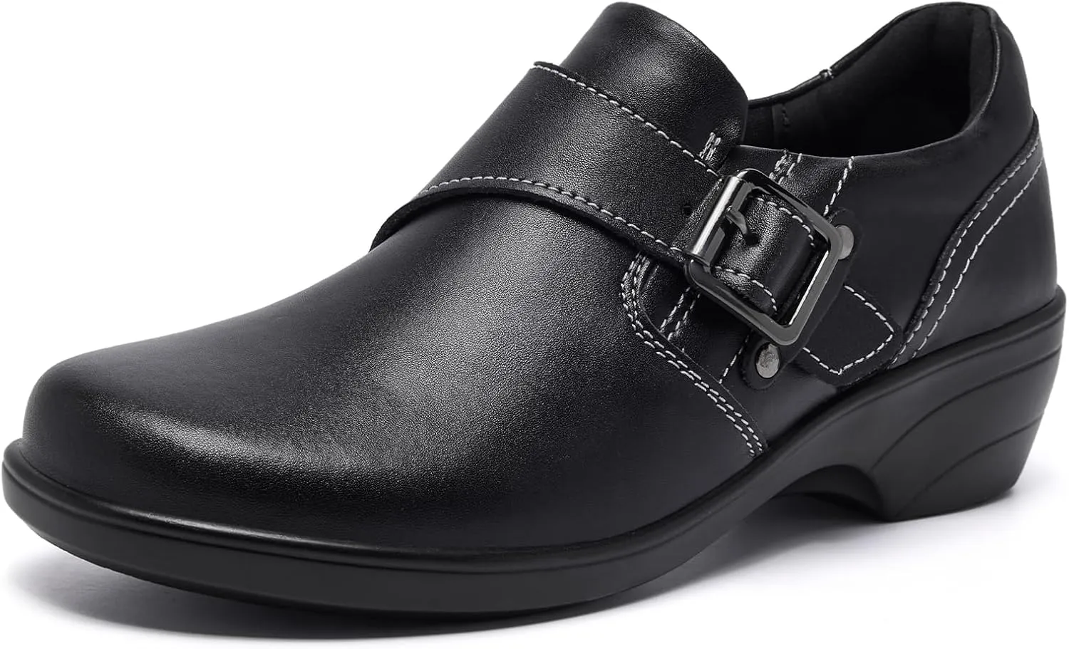 Women's Loafer Comfort Leather Slip On Loafers Business Office Casual Dressy Shoe