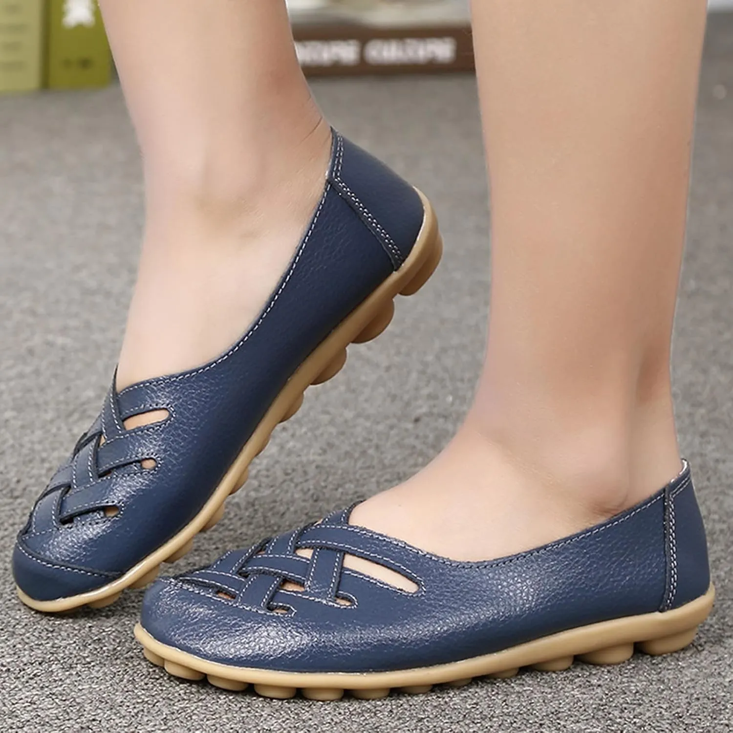 Womens Loafers Flats Shoes Pointed Toe Womens Flats Loafers Pointed Toe Loafer Flat Comfort Lightweight Shoes