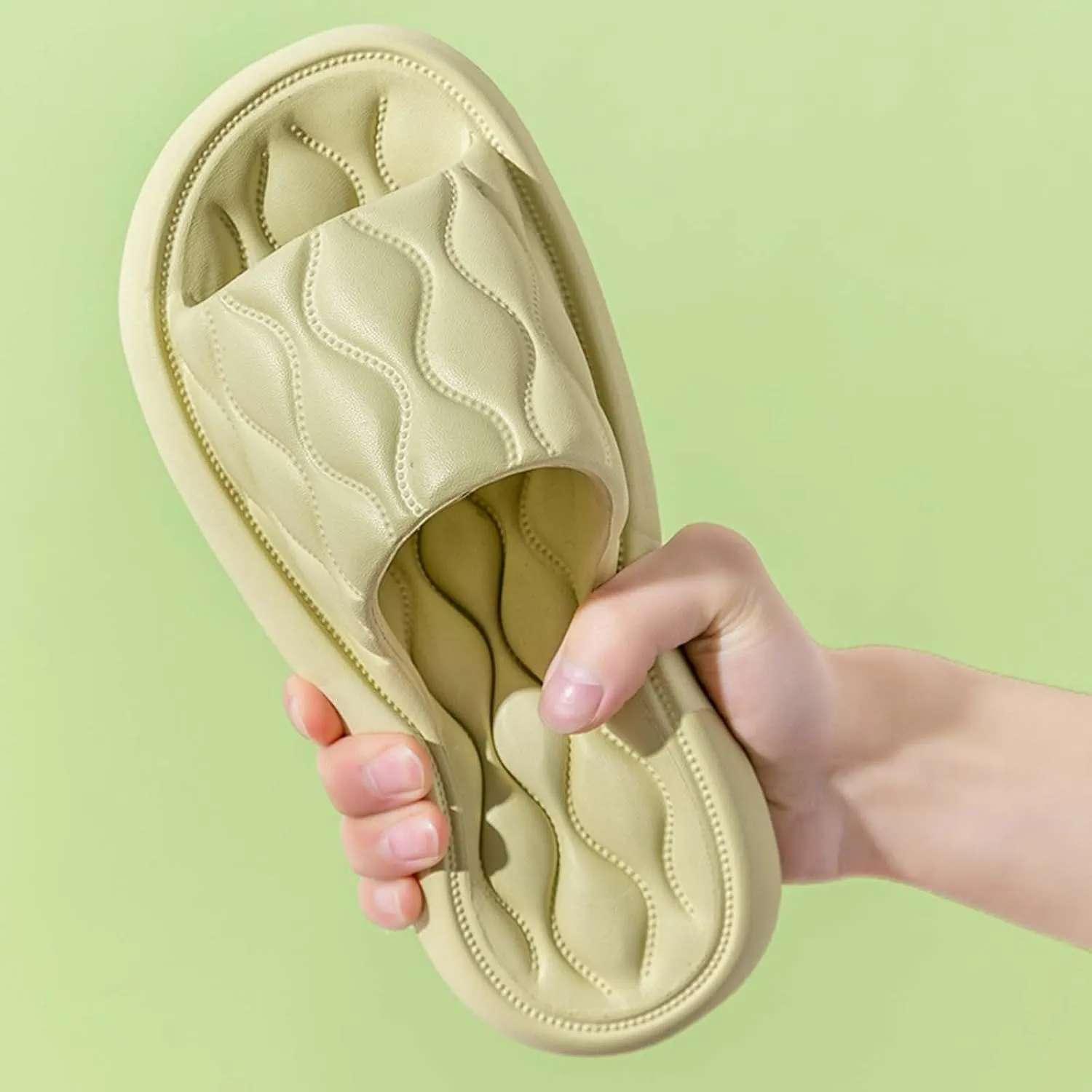 Women's Lounge Sandals Slides Quilt Block Wide Width Comfort Soft Sole Shower Slipper Shoes for Bathroom