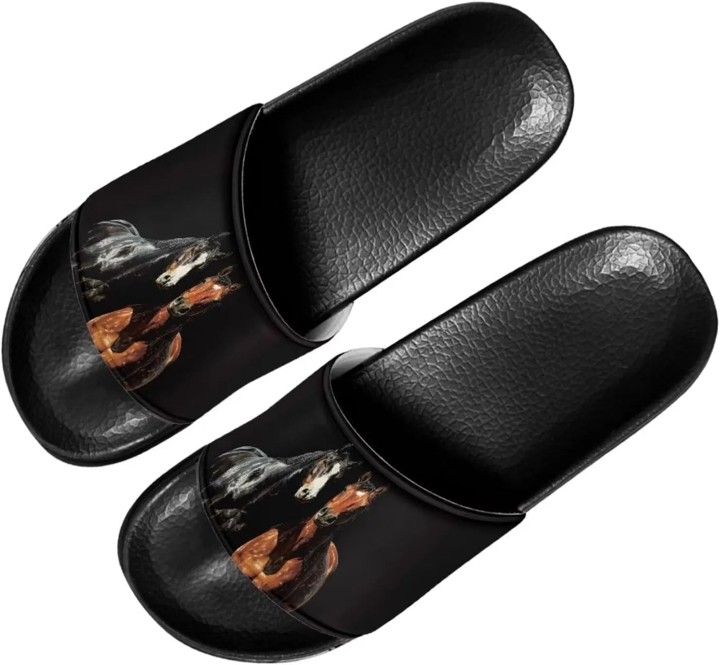 Women's Novelty Slides Sandals Casual Soft Sole Open Toe Non-Slip Single Band Slides Sandals