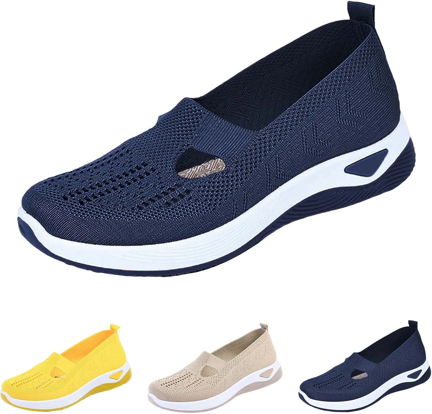 Womens Shoes Dressy Casual Womens Loafers Comfortable Round Toe Flats ComfortableCute Cozy Non Slip Christmas Canvas Sneakers Women Office Shoes for Women