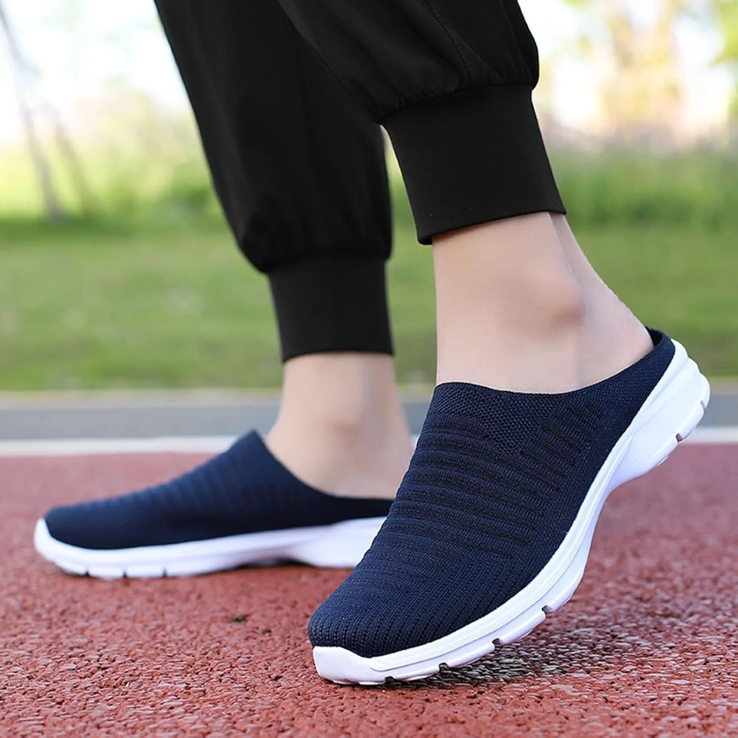 Women's Slip-on Mule Sneakers Lightweight Mens Casual Shoes Food Service Men Casual Dress Shoes Men Shoes Sneakers Platform Tennis Shoe Loafers Casual Slip On