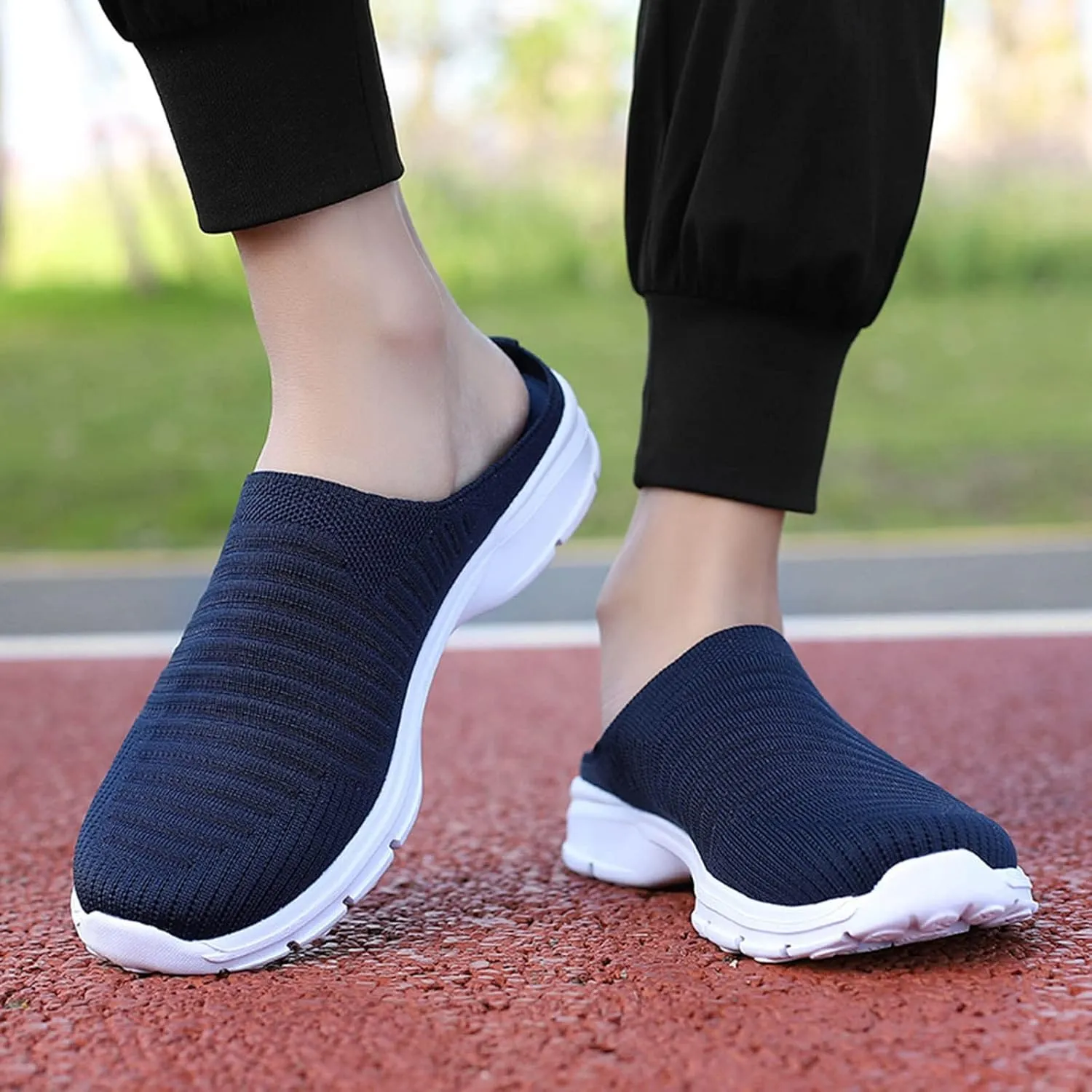 Women's Slip-on Mule Sneakers Lightweight Mens Casual Shoes Food Service Men Casual Dress Shoes Men Shoes Sneakers Platform Tennis Shoe Loafers Casual Slip On