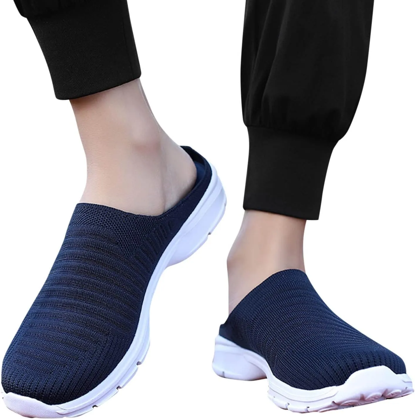 Women's Slip-on Mule Sneakers Lightweight Mens Casual Shoes Food Service Men Casual Dress Shoes Men Shoes Sneakers Platform Tennis Shoe Loafers Casual Slip On