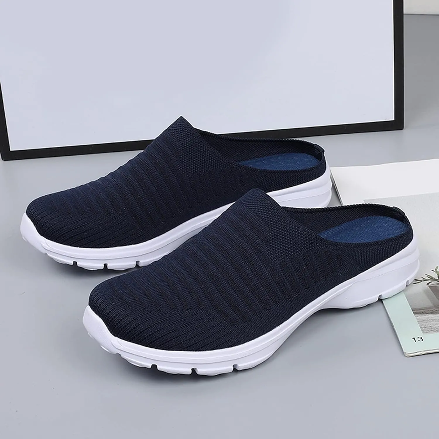 Women's Slip-on Mule Sneakers Lightweight Mens Casual Shoes Food Service Men Casual Dress Shoes Men Shoes Sneakers Platform Tennis Shoe Loafers Casual Slip On