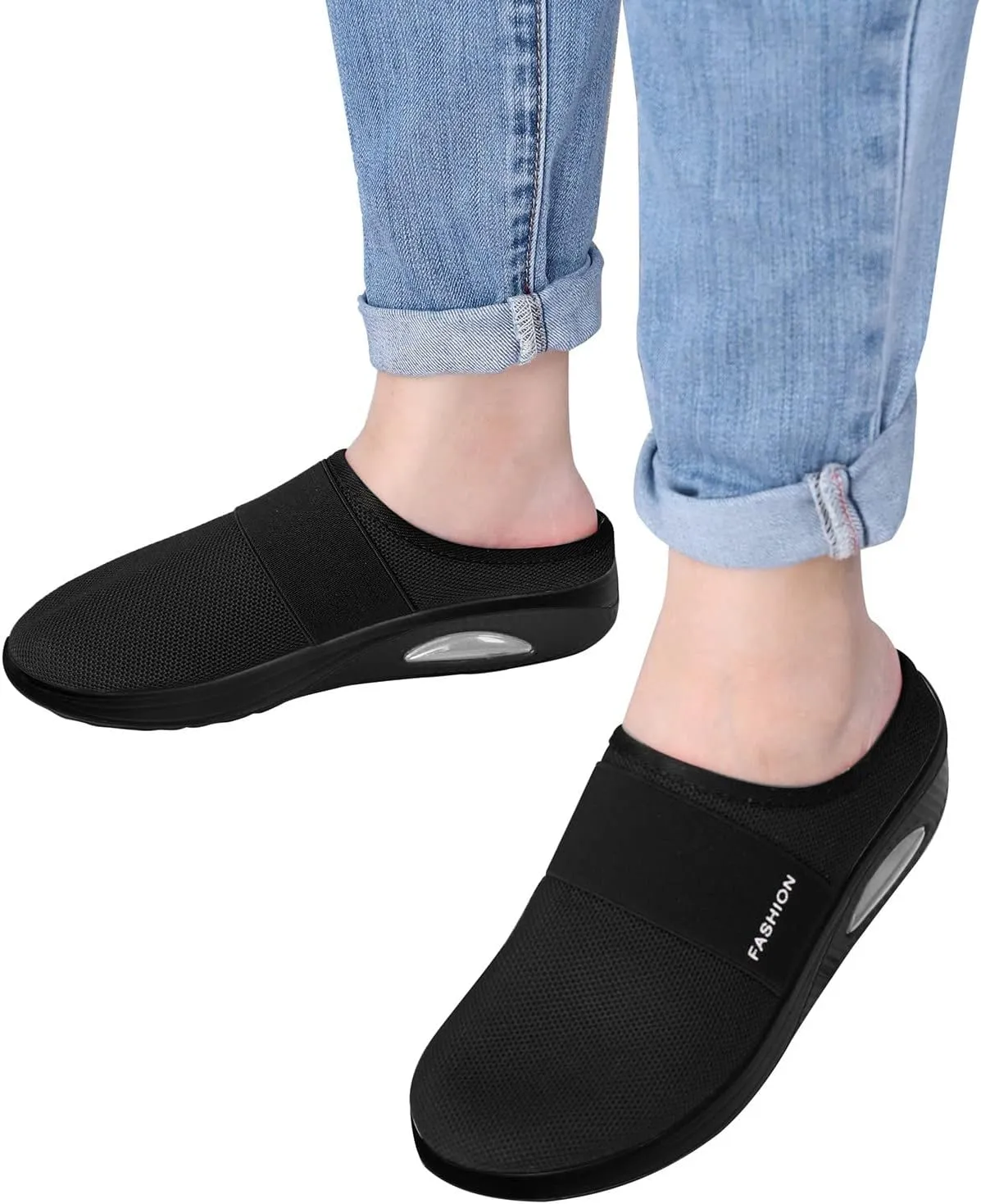 Women's Slip-On Orthopedic Arch Support Backless Running Shoes for Women Casual Women's Shoes Casual Walking Sneakers Waterproof Tennis Shoe Casual Loafers