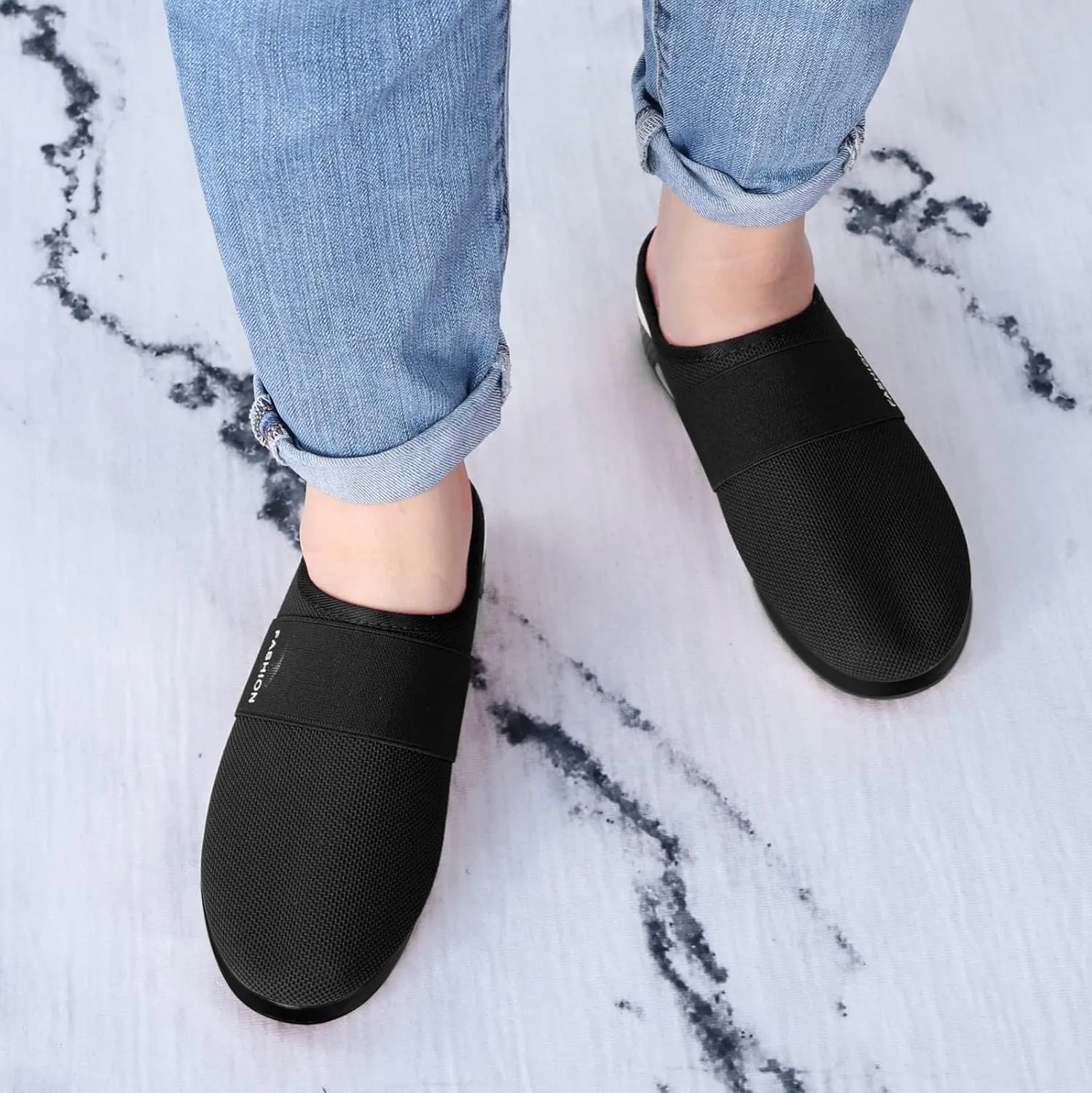 Women's Slip-On Orthopedic Arch Support Backless Running Shoes for Women Casual Women's Shoes Casual Walking Sneakers Waterproof Tennis Shoe Casual Loafers
