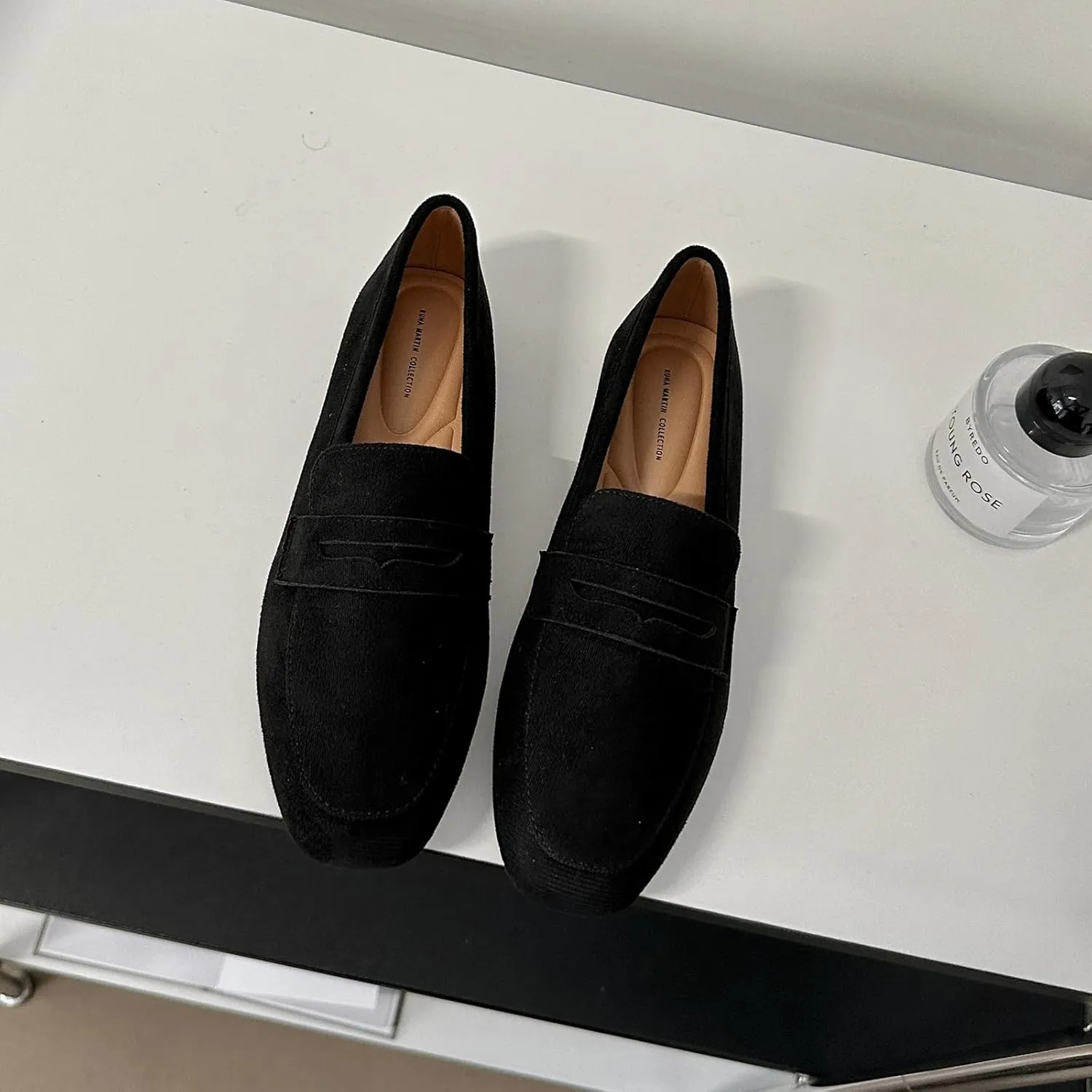 Women's Slip On Platform Loafers Lace-Up Round Toe Penny Loafers Non-Slip Comfort Casual Dressy School Shoes