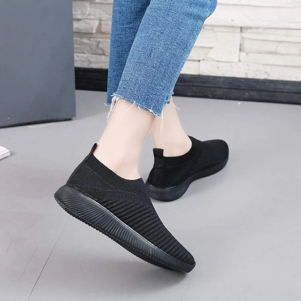 Women’s Slip-On Shoes Casual Lace-Free Walking Loafers Running Shoes for Women Mesh Men's Shoes Casual Casual Sneakers Steel Toe Tennis Shoe Casual Loafers