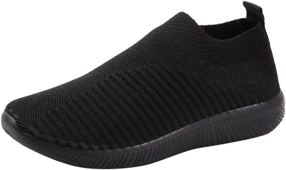 Women’s Slip-On Shoes Casual Lace-Free Walking Loafers Running Shoes for Women Mesh Men's Shoes Casual Casual Sneakers Steel Toe Tennis Shoe Casual Loafers