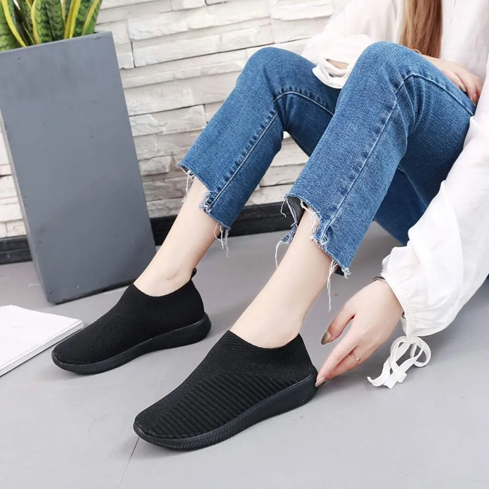 Women’s Slip-On Shoes Casual Lace-Free Walking Loafers Running Shoes for Women Mesh Men's Shoes Casual Casual Sneakers Steel Toe Tennis Shoe Casual Loafers