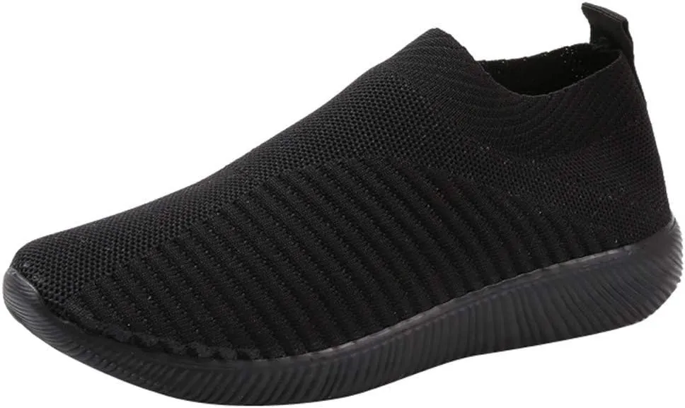 Women’s Slip-On Shoes Casual Lace-Free Walking Loafers Running Shoes for Women Mesh Men's Shoes Casual Casual Sneakers Steel Toe Tennis Shoe Casual Loafers