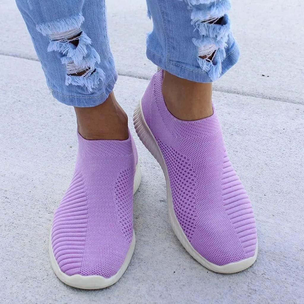 Women’s Slip-On Shoes Casual Lace-Free Walking Loafers Running Shoes for Women Walking Casual Shoes Fashion Sneakers 2025 Brown Tennis Shoe Loafers Casual Slip On