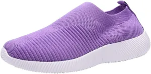 Women’s Slip-On Shoes Casual Lace-Free Walking Loafers Running Shoes for Women Walking Casual Shoes Fashion Sneakers 2025 Brown Tennis Shoe Loafers Casual Slip On