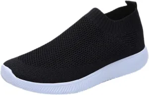 Women’s Slip-On Shoes Casual Lace-Free Walking Loafers Slip On Shoes Women Wide Width White Casual Shoes Chunky Sneakers Red Tennis Shoe Casual Loafers