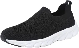 Women's Slip On Sneakers Lightweight Breathable Walking Shoes Women Sports Casual Slip On Shoes Brown Sneakers Brown Tennis Shoe Cross Trainer Shoe
