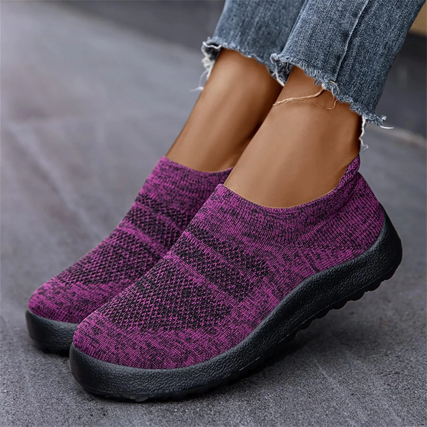 Womens Slip on Walking Shoes Comfort Lightweight Mens Dress Shoes Jogging Brown Casual Shoes Wedge Sneakers Brown Tennis Shoe Cross Trainer Shoe
