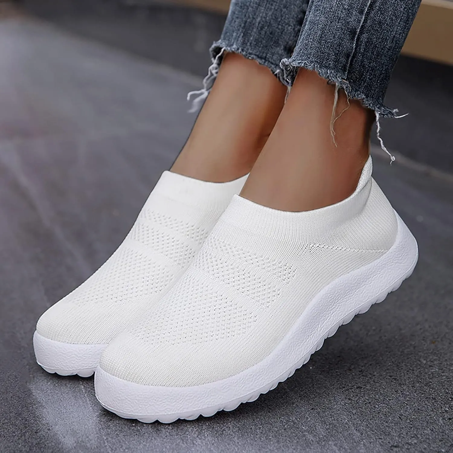 Womens Slip on Walking Shoes Comfort Lightweight Mens Dress Shoes Jogging Brown Casual Shoes Wedge Sneakers Brown Tennis Shoe Cross Trainer Shoe