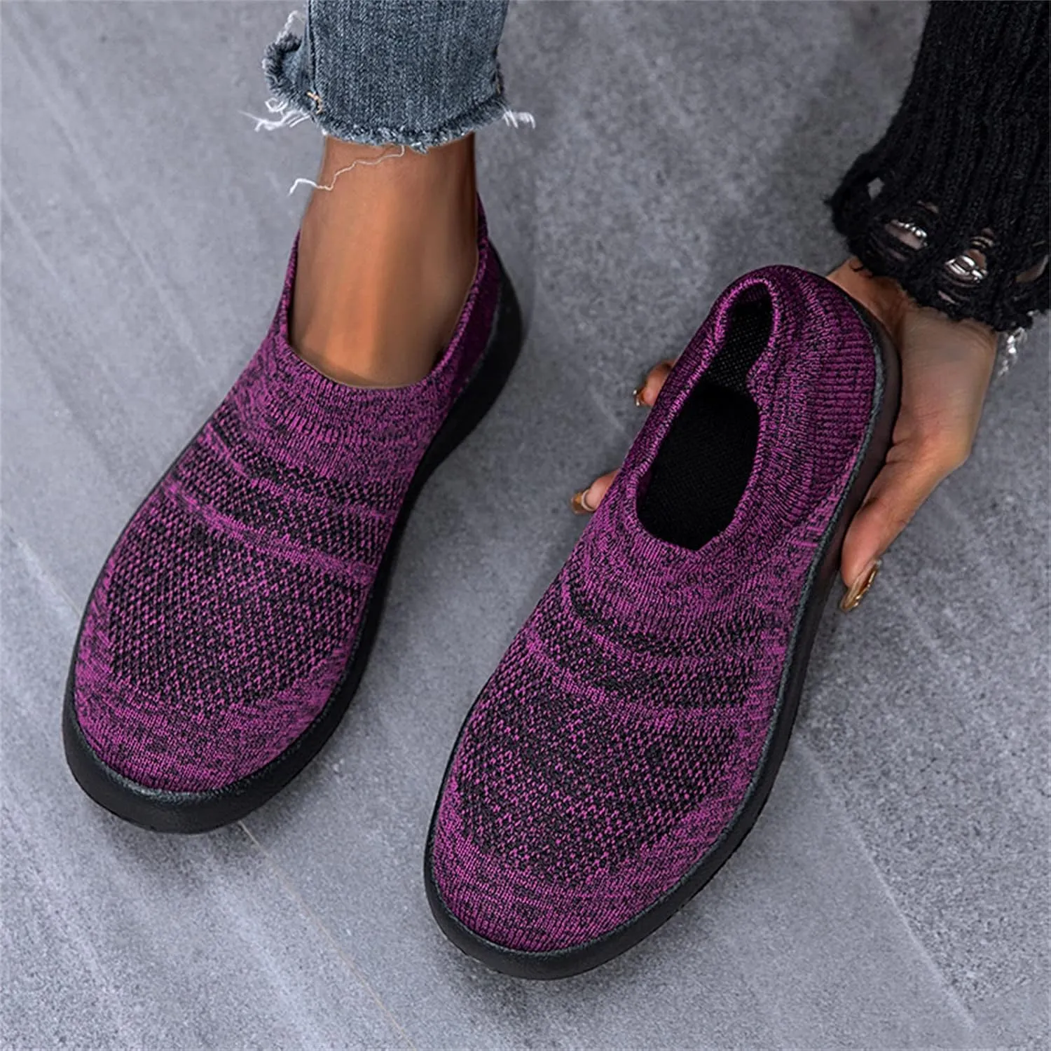 Womens Slip on Walking Shoes Comfort Lightweight Mens Dress Shoes Jogging Brown Casual Shoes Wedge Sneakers Brown Tennis Shoe Cross Trainer Shoe