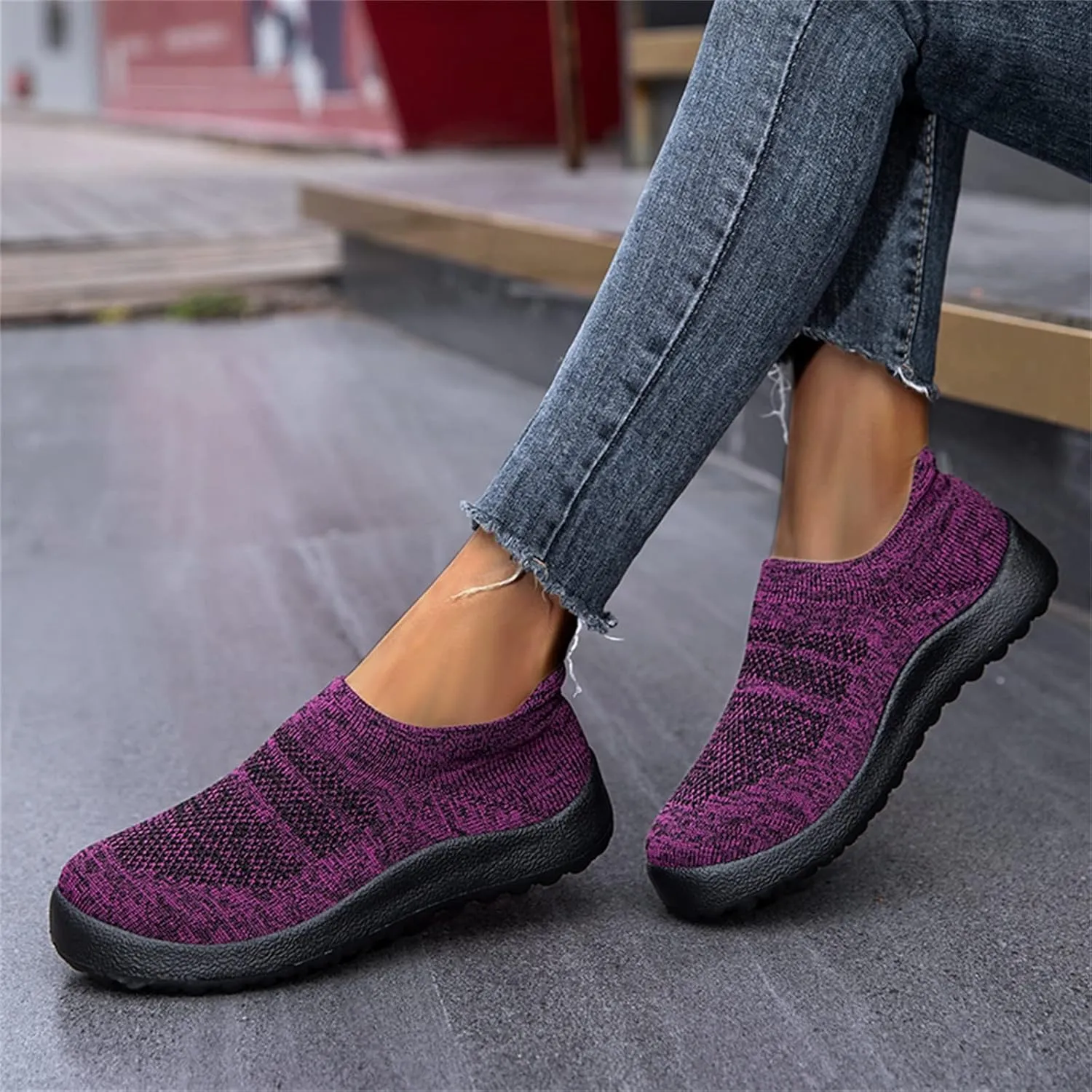 Womens Slip on Walking Shoes Comfort Lightweight Mens Dress Shoes Jogging Brown Casual Shoes Wedge Sneakers Brown Tennis Shoe Cross Trainer Shoe