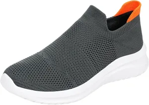 Women's Slip On Walking Shoes Running Comfortable Mens Casual Shoes Mesh Ladies Casual Shoes Black Platform Sneaker Slip On Tennis Shoe Cross Trainer Shoe