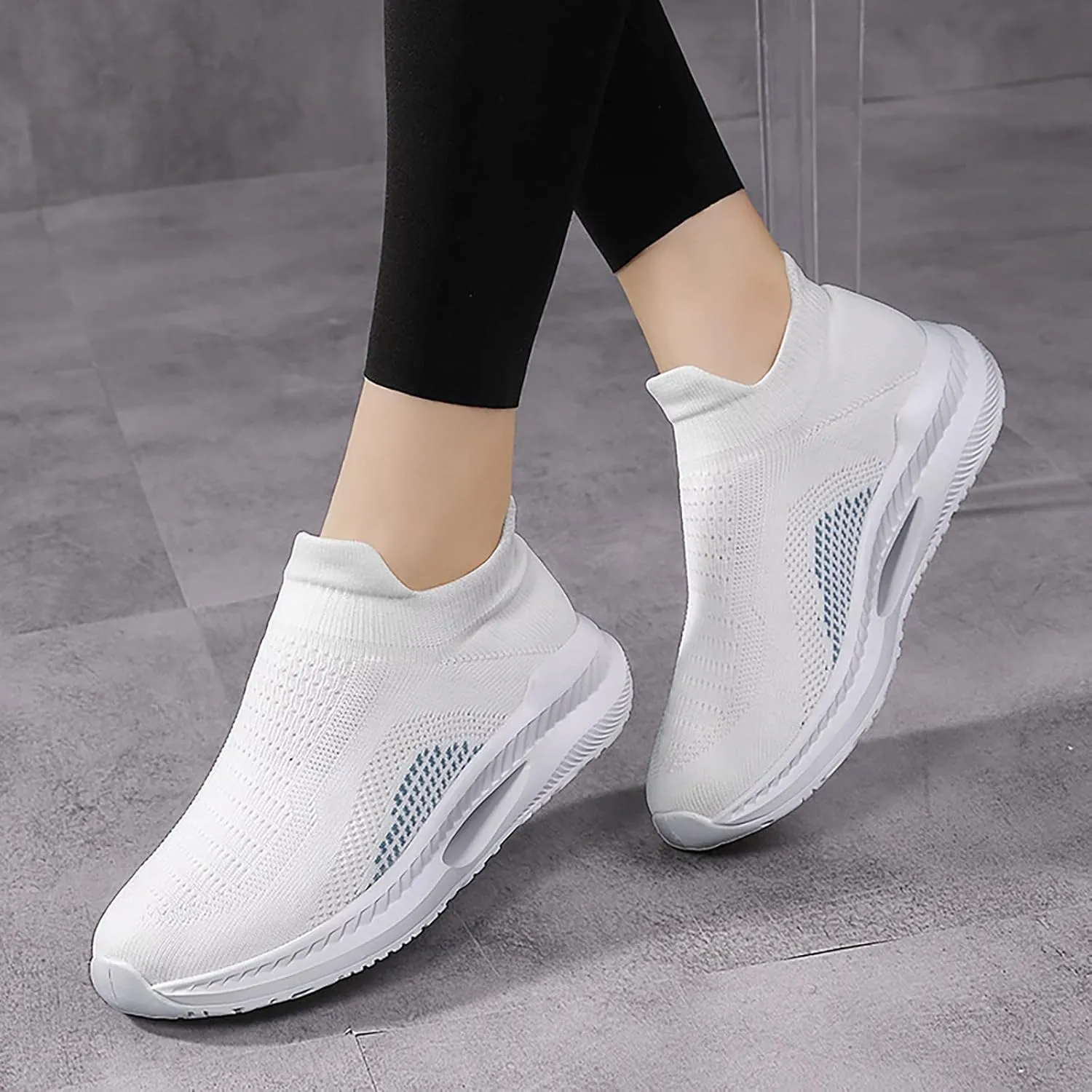 Womens Sneakers 7.5 2023 Slip On Shoes Women Winter Womens Slip On Sneakers with Arch Support Wide Toe Box Gym Shoes Women Zapatos para Juanetes De Mujer Adulta