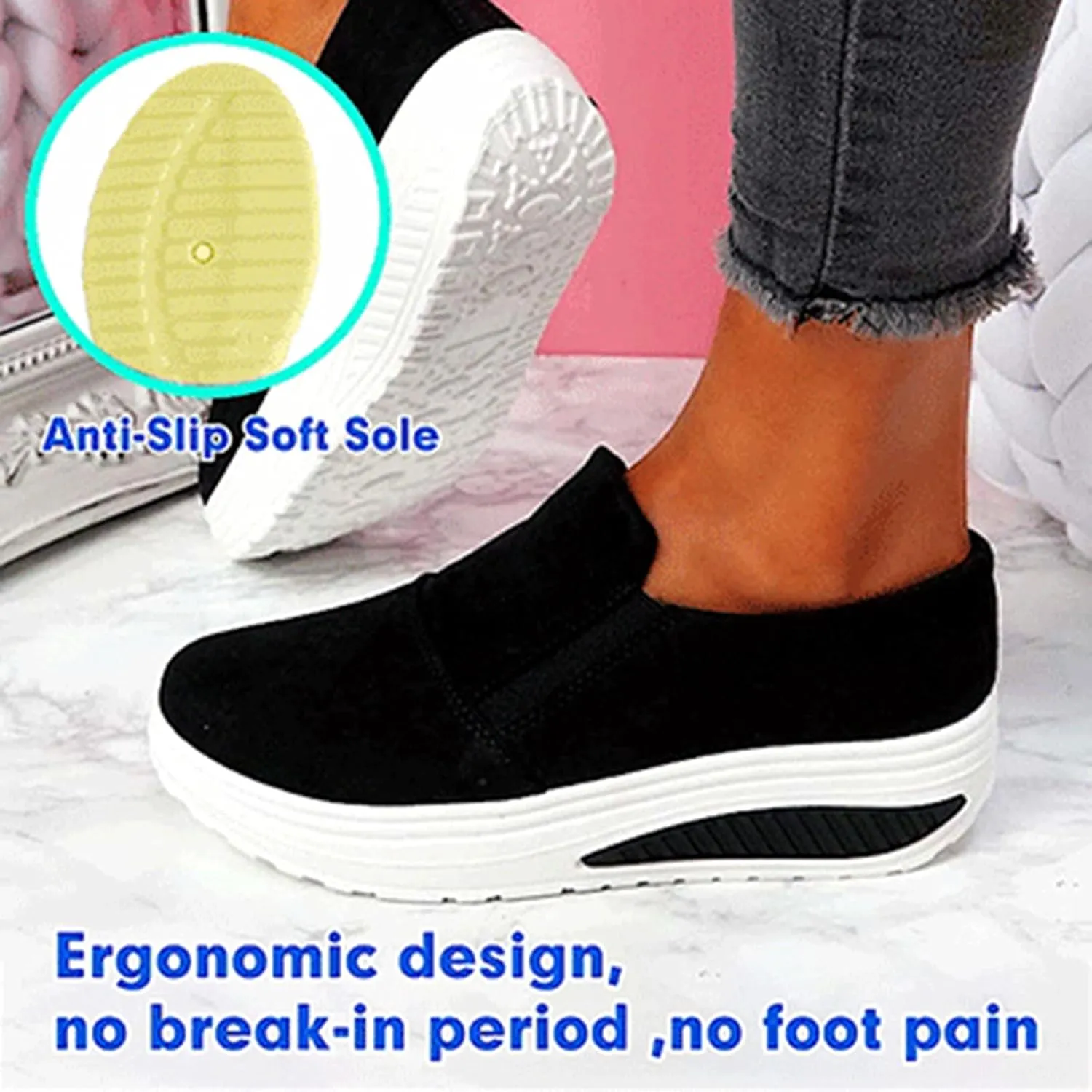 Womens Sneakers Size 6.5 Wide Zapatillas Blancas para Mujer De Tacon Bajitos Women Sneakers Lightweight Air Cushion Gym Fashion Shoes Womens Platform Sneakers Fashion Zapatos OrtopéDicos para Mujeres
