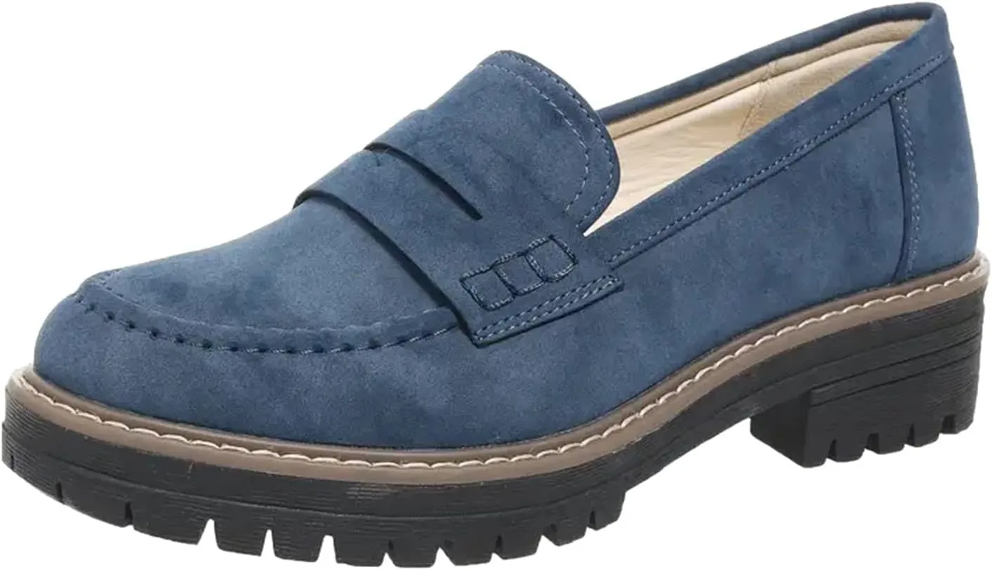 Women's Suede Penny Loafer Comfort Driving Moccasins Casual Slip-Ons Loafer Flats Fashion Women Business Work Shoes