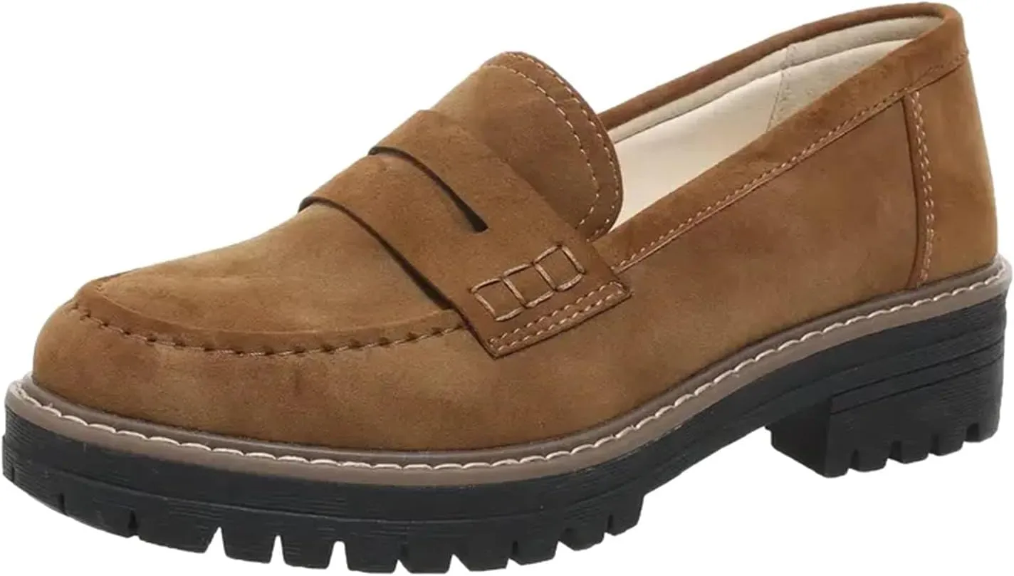 Women's Suede Penny Loafer Comfort Driving Moccasins Casual Slip-Ons Loafer Flats Fashion Women Business Work Shoes