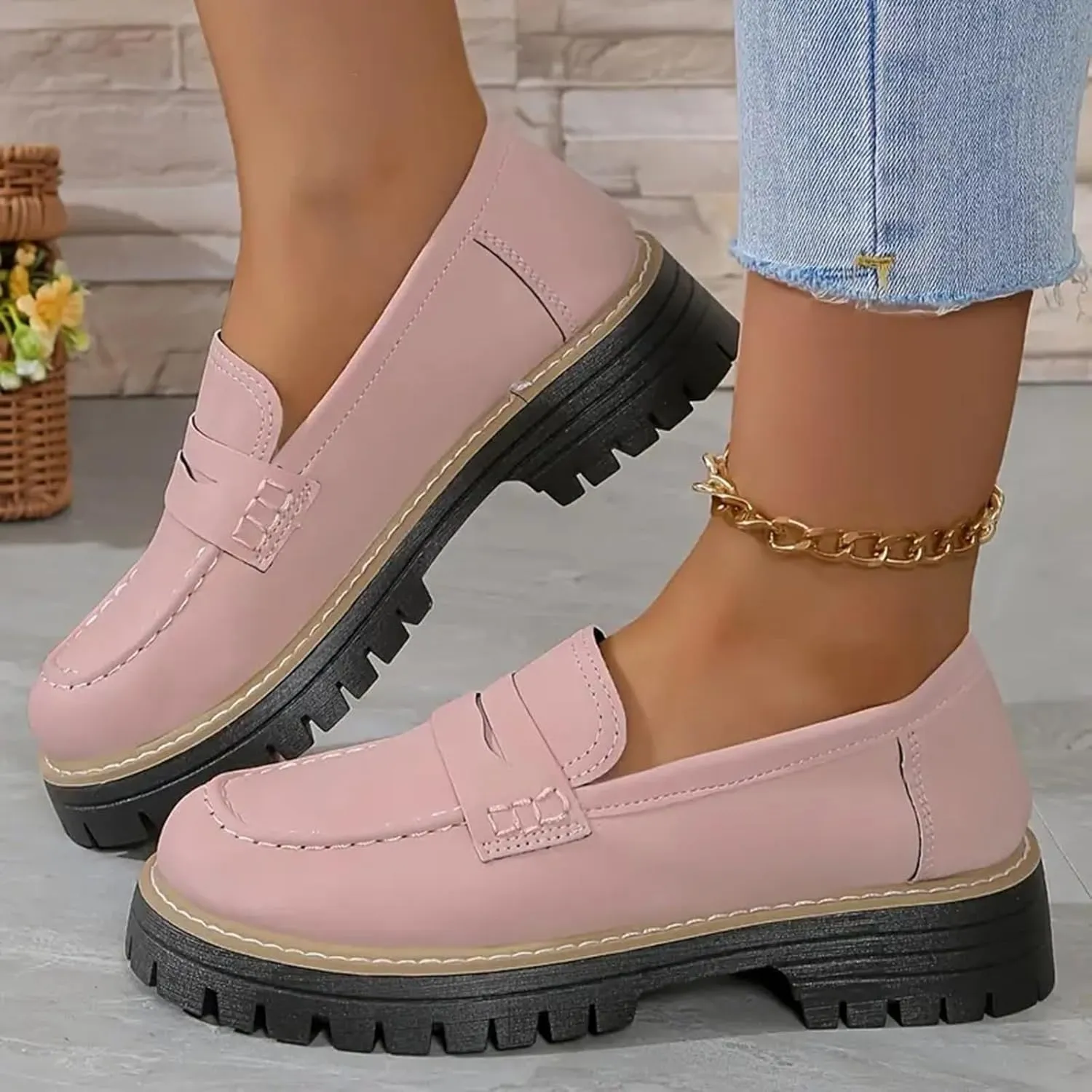 Women's Suede Penny Loafer Comfort Driving Moccasins Casual Slip-Ons Loafer Flats Fashion Women Business Work Shoes