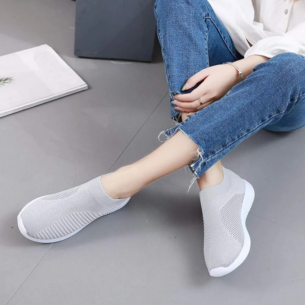 Womens Walking Shoes Sock Casual Ladies Fashion Sneakers Tennis Shoes Womens Dressy Casual Shoes Shoes Sneakers Brown Tennis Shoe Loafers Casual Slip On