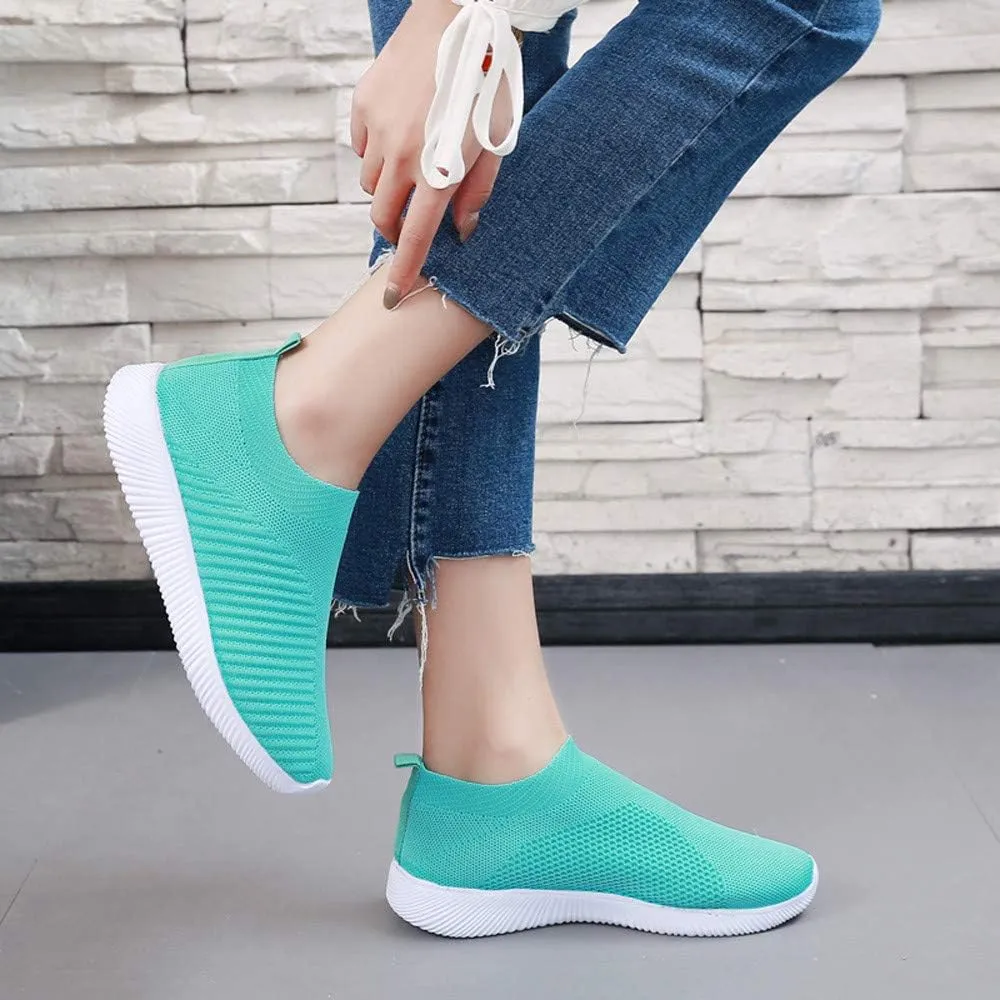 Womens Walking Shoes Sock Casual Ladies Fashion Sneakers Tennis Shoes Womens Dressy Casual Shoes Shoes Sneakers Brown Tennis Shoe Loafers Casual Slip On