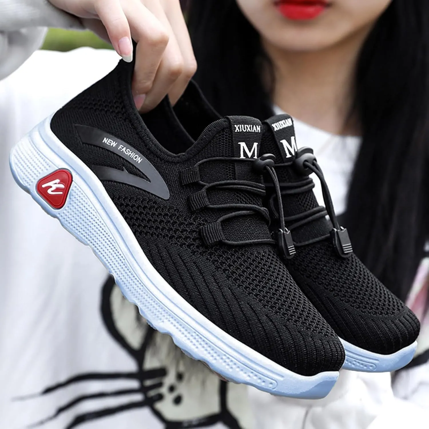 Women's White Fashion Sneakers White Sneakers Men Wide Mens Casual Dress Shoes Round Toe Flats Comfortable Women Loafers Comfortable Womens Slip On Sneakers